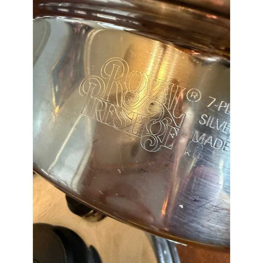 Royal Prestige 7-Ply Stainless Steel Silver Alloy Copper Saucepan Set USA Made